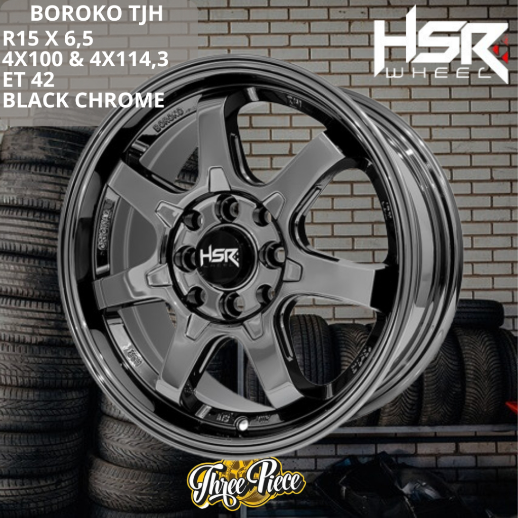 Velg Mobil R15 TE37 Black Chrome Cocok Untuk Avanza Xenia Livina Calya Sigra Yaris Vios DLL