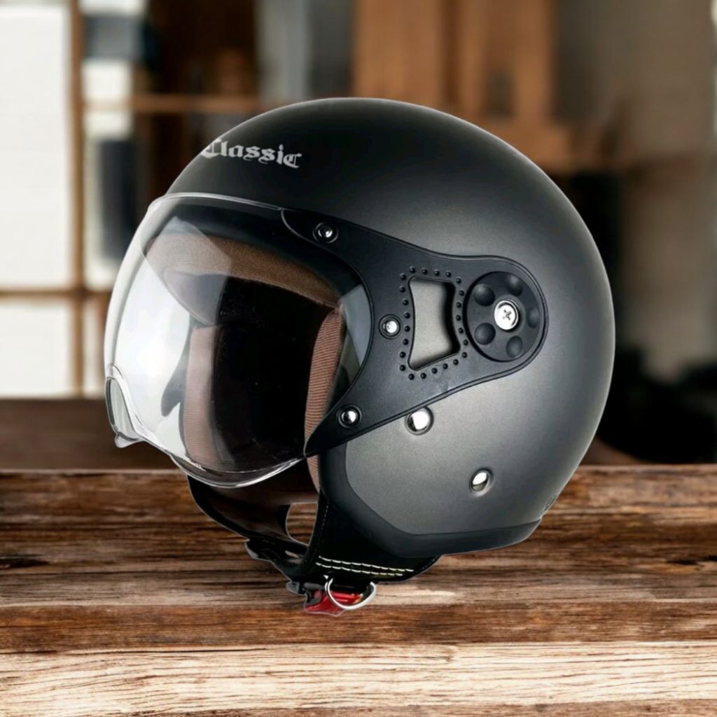 Helm Bogo Retro Hijab Wanita Dewasa Clasik-Helm Hijab