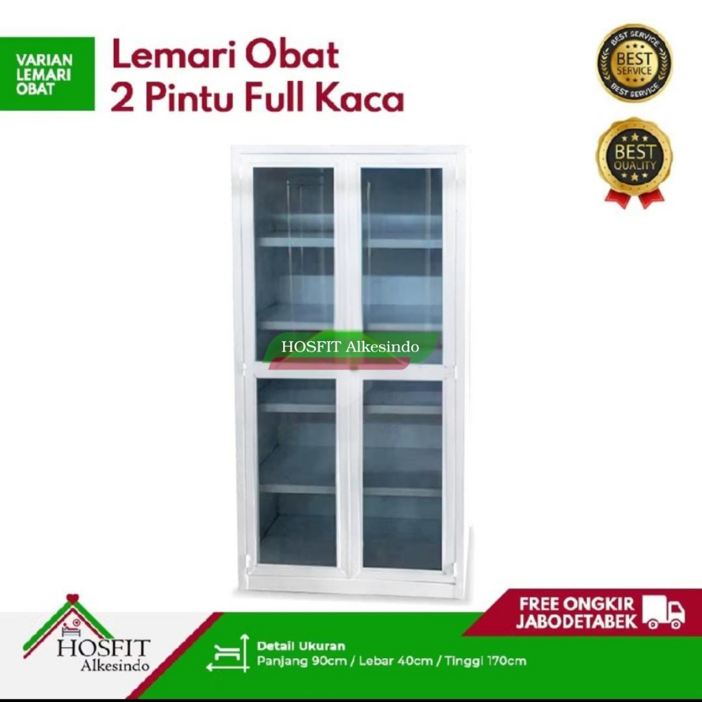 Lemari Obat 2 Pintu kaca