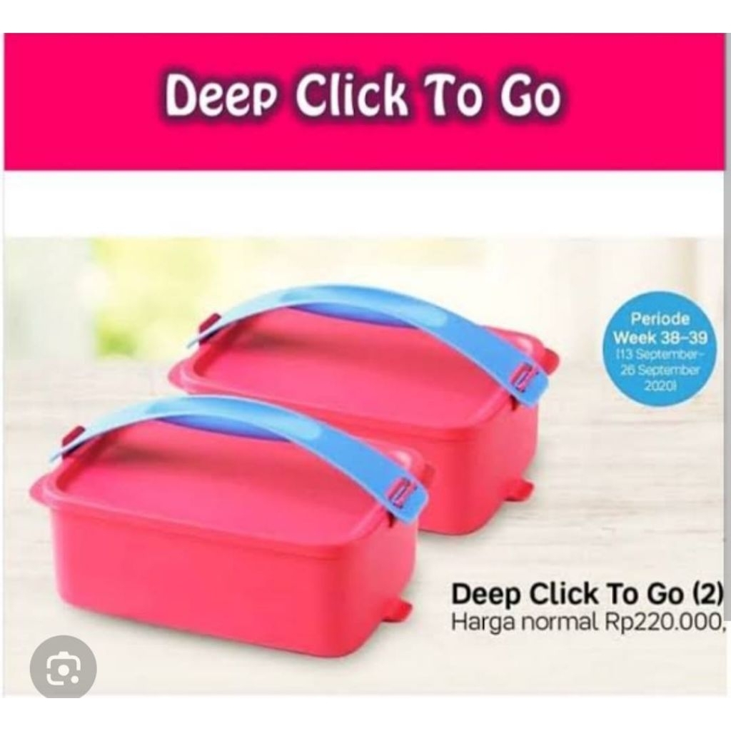 CTG Deep (2) + Handle (2) - Rantang - Tupperware