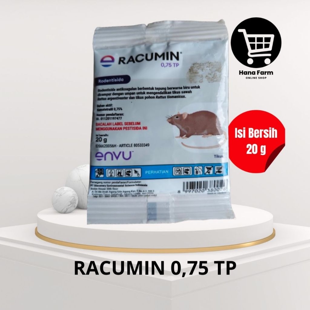 Rodentisida RACUMIN 0,75 TP 20 g