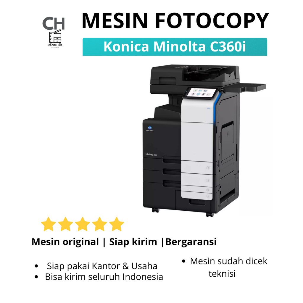 Mesin Fotocopy Color Konica Minolta bizhub C360i Multifungsi