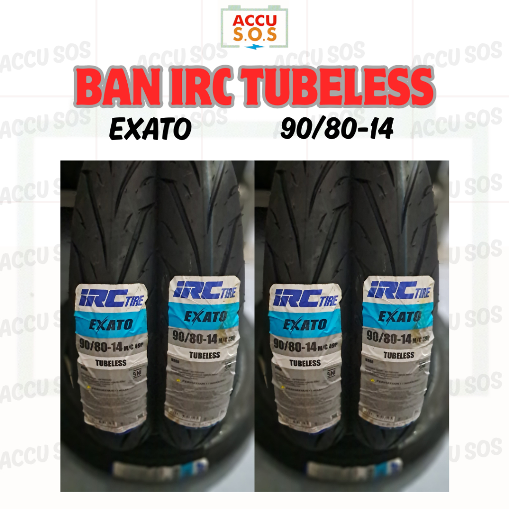 IRC TLS EXATO 90/80-14 - Ban Tubeless Performa Tinggi dan Aman