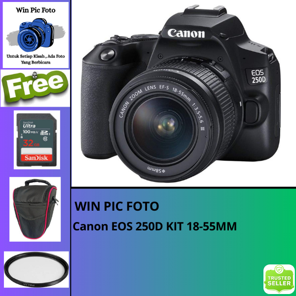 Kamera Canon EOS 250D KIT 18-55MM / 250d kit / 250d body only