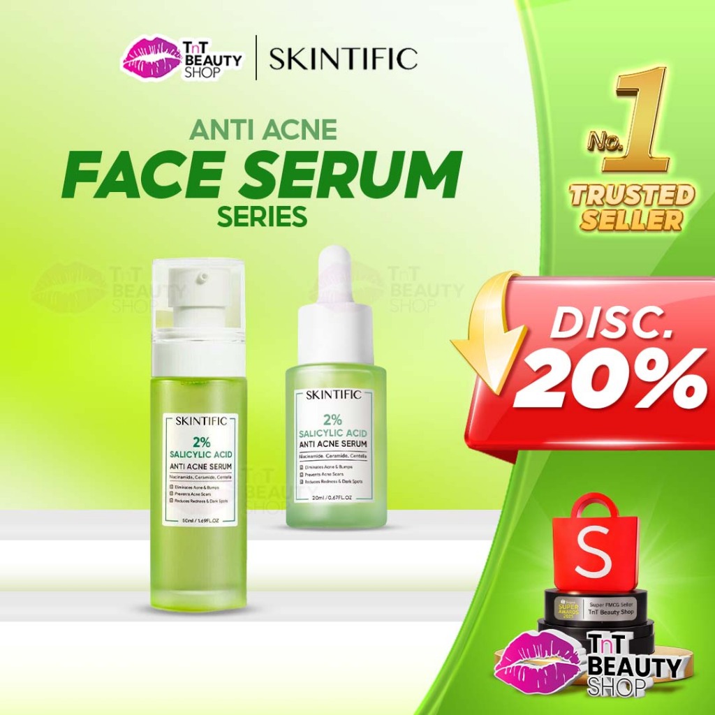 SKINTIFIC Salicylic Acid SERIES | 2% Salicylic Acid Anti Acne Serum - Salicylic Acid | TnT Beauty Sh