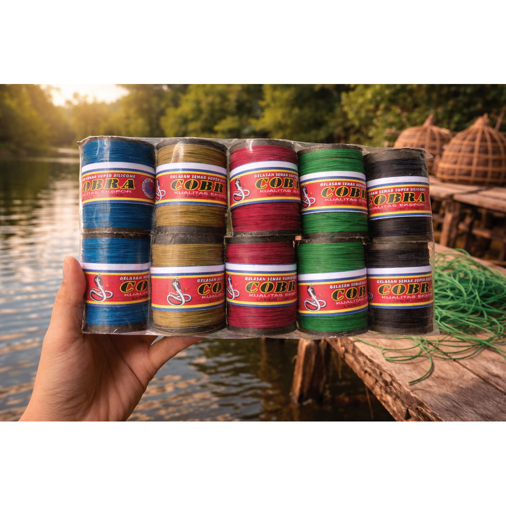 SENAR GELASAN LAYANGAN SUPER TAJAM ecer 3.500 isi 10pcs-senar gelasan layangan-kenur layangan