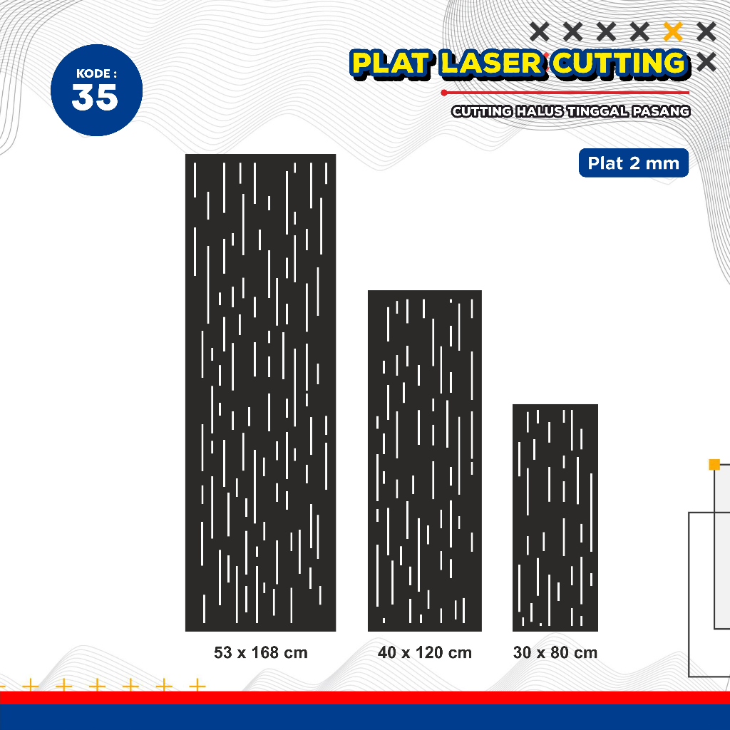 Laser Plat Pagar, Ornamen Pagar, Krawangan, Plat Cnc, Plat Cutting, Laser Cutting Custom 35