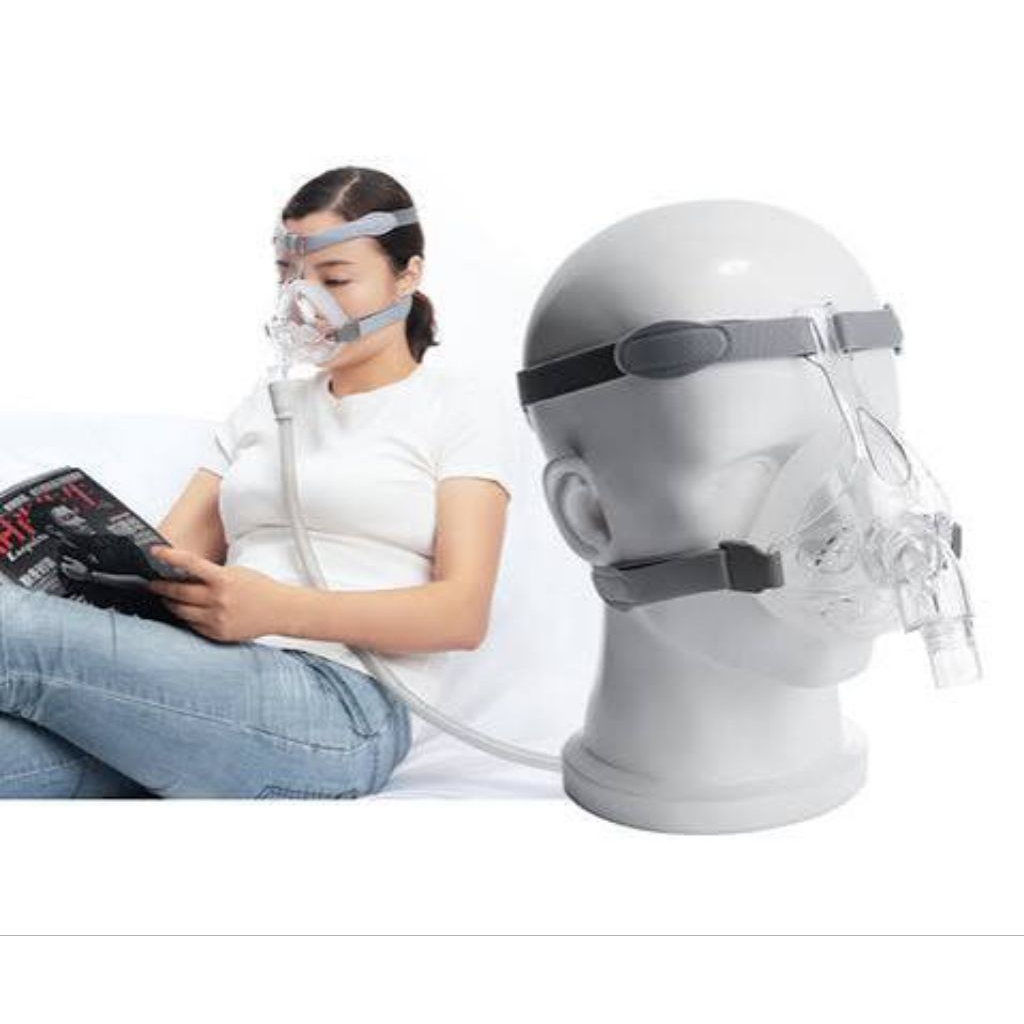 Rescomf Masker Cpap Full Face/Masker Osa/Masker Alat Cpap Bipap/Masker cpap