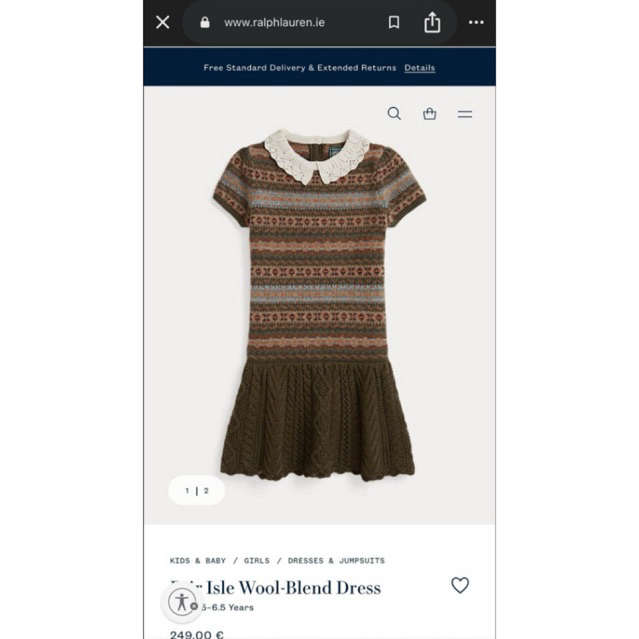 Wool-Blend Dress Polo Ralph Lauren