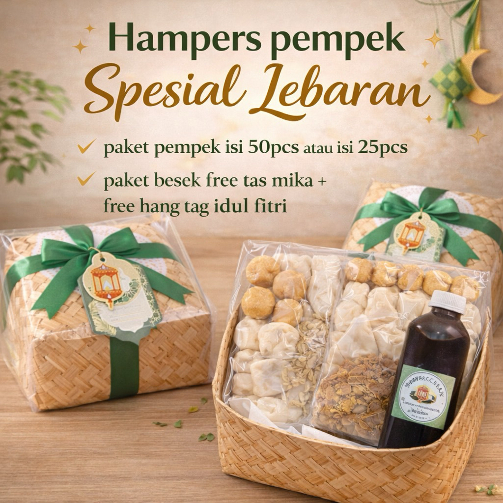 Hampers Pempek Besek+Tas Mika/ Hampers Pempek isi 50/ Hampers Pempek isi 25