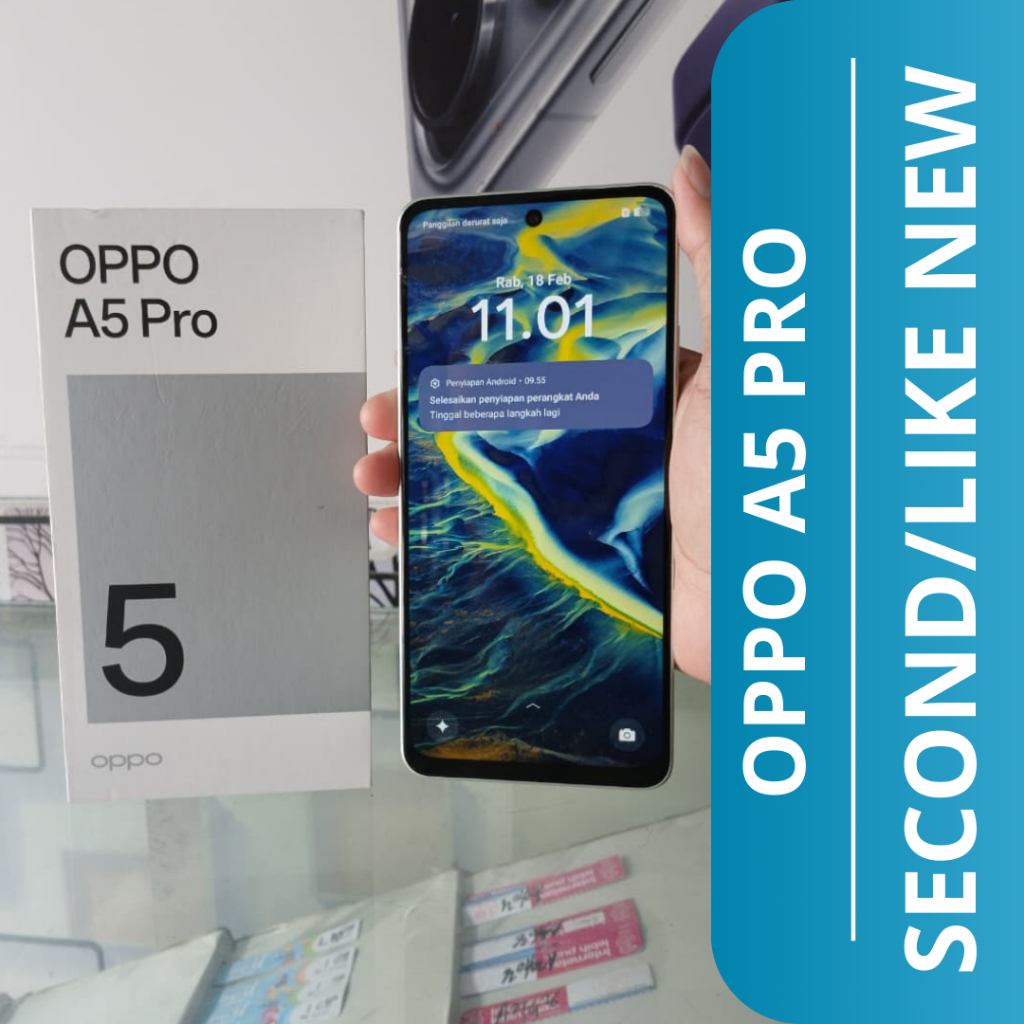HP SECOND OPPO A5 PRO 8+8/128GB / OPPO A5 PRO HP SECOND / SECOND LIKE NEW Pemakaian Tanggal 6 Mei 20