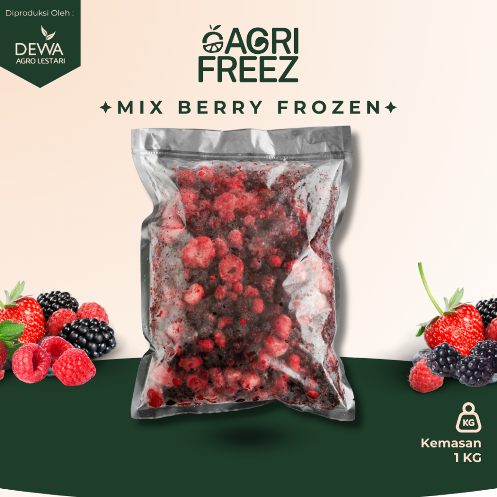 Frozen Fruit Mix Berry 1kg – Buah Beku Campuran untuk Smoothie & Jus | AGRIFREEZ