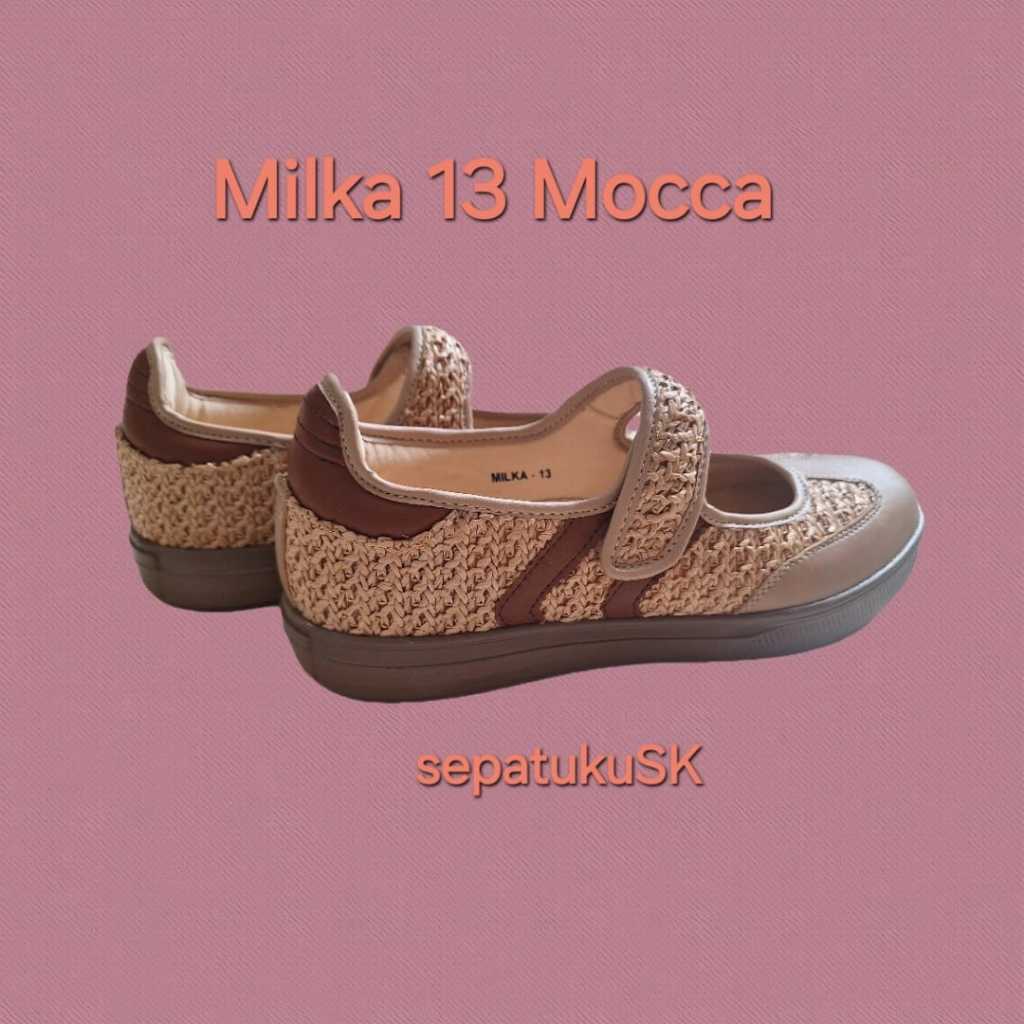 SPOTTY MILKA 13 MOCCA/SEPATU WANITA/SEPATU SNEAKERS