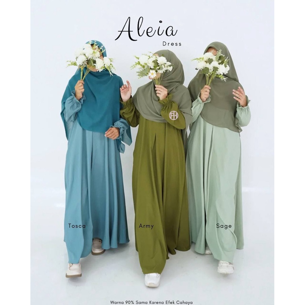 (READY) ALEIA DRESS PELANGI HIJAB