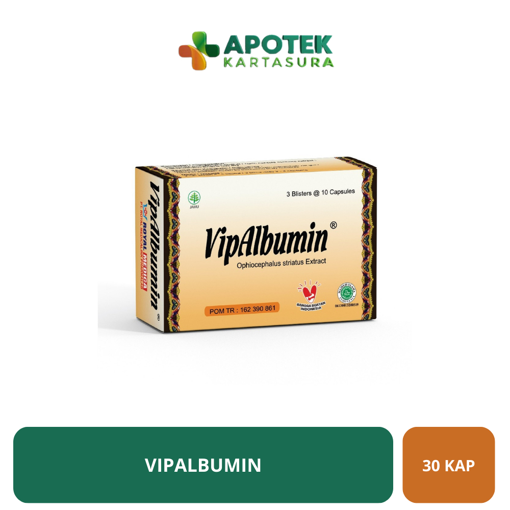 VipAlbumin Box isi 30 Kapsul - Albusmin Ektra Ikan Gabus