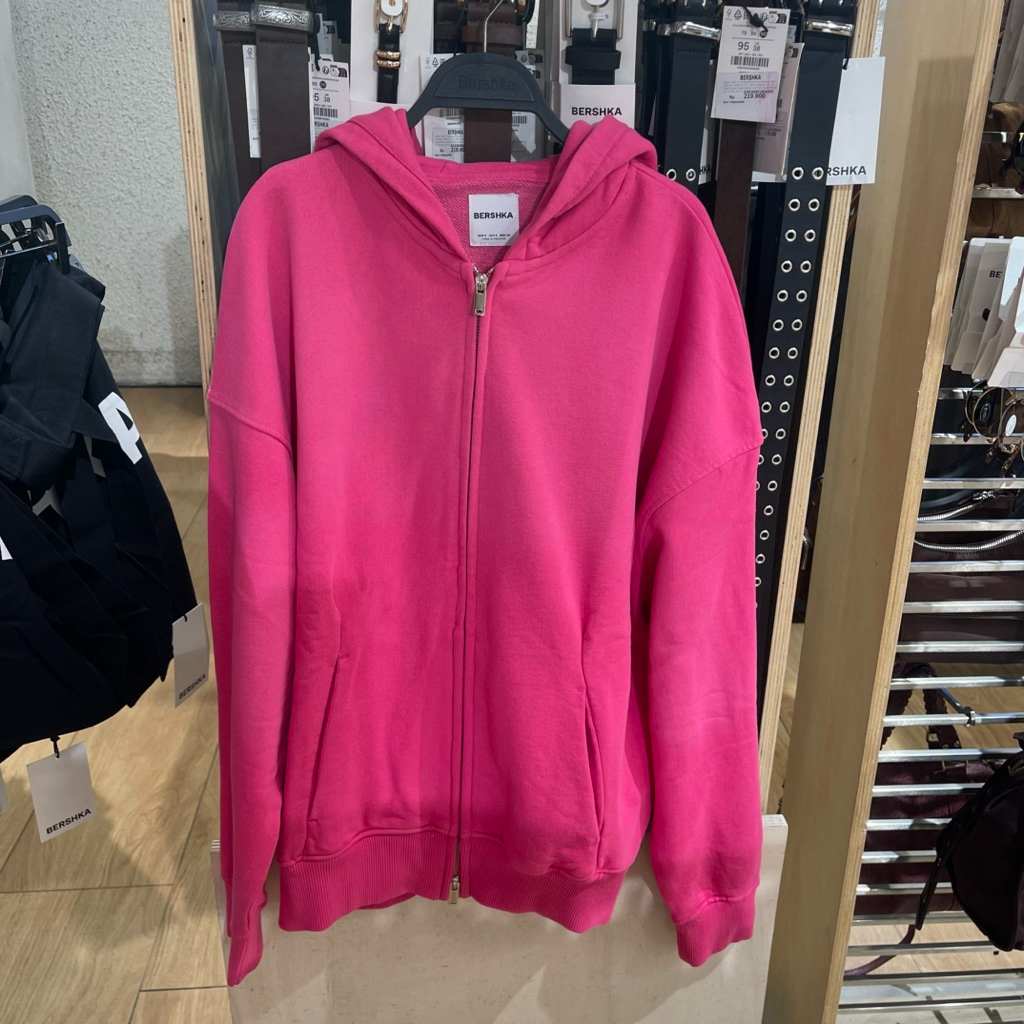 Hoodie Zipper Oversize BERSHKA Women Jastip (jasa titip)