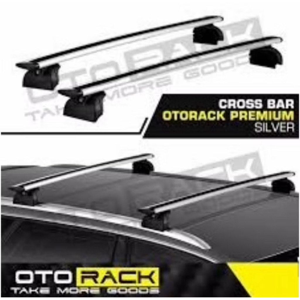 Otoproject Cross Bar Otorack Premium Silver | Kaki Bagasi Rush/Fortuner/Pajero Baru