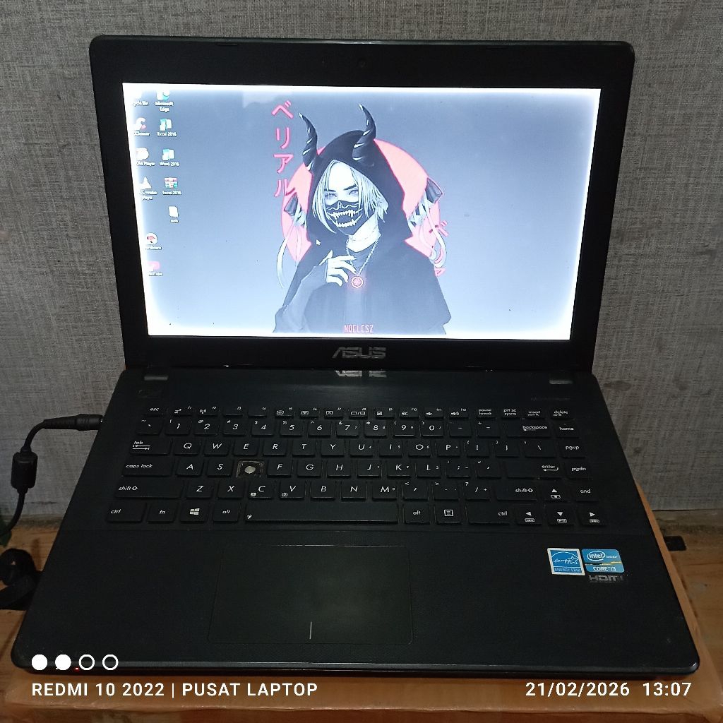 Laptop Asus X451C windows 10 prosesor Intel coreTM i3 Ram2gb DDR3 Hrd500gb Mesin Normal Tested minus