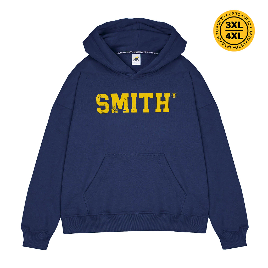House of Smith BJM Sweater Hoodie Oversized Pria - Field Smith Oversized Hoodie Navy
