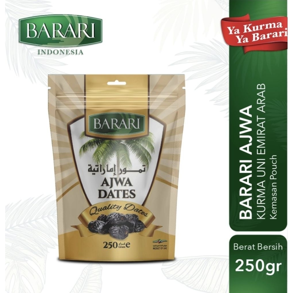 Kurma Ajwa 250gr Barari Pouch