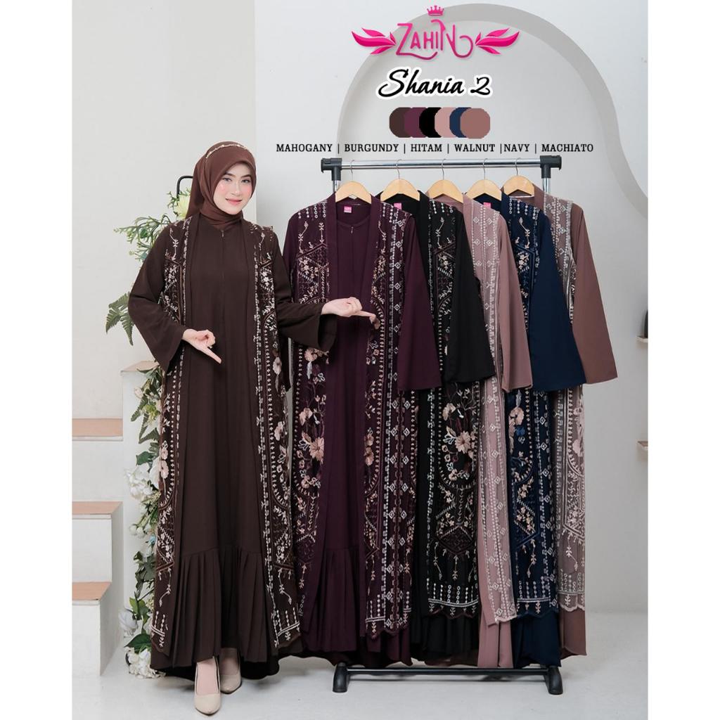 SHANIA BRUKAT ZAHIN,HAURA ABAYA BY ZAHIN COLLECTION, EMIRA DRESS ORI ZAHIN, EMIRA DAN Haura outer by
