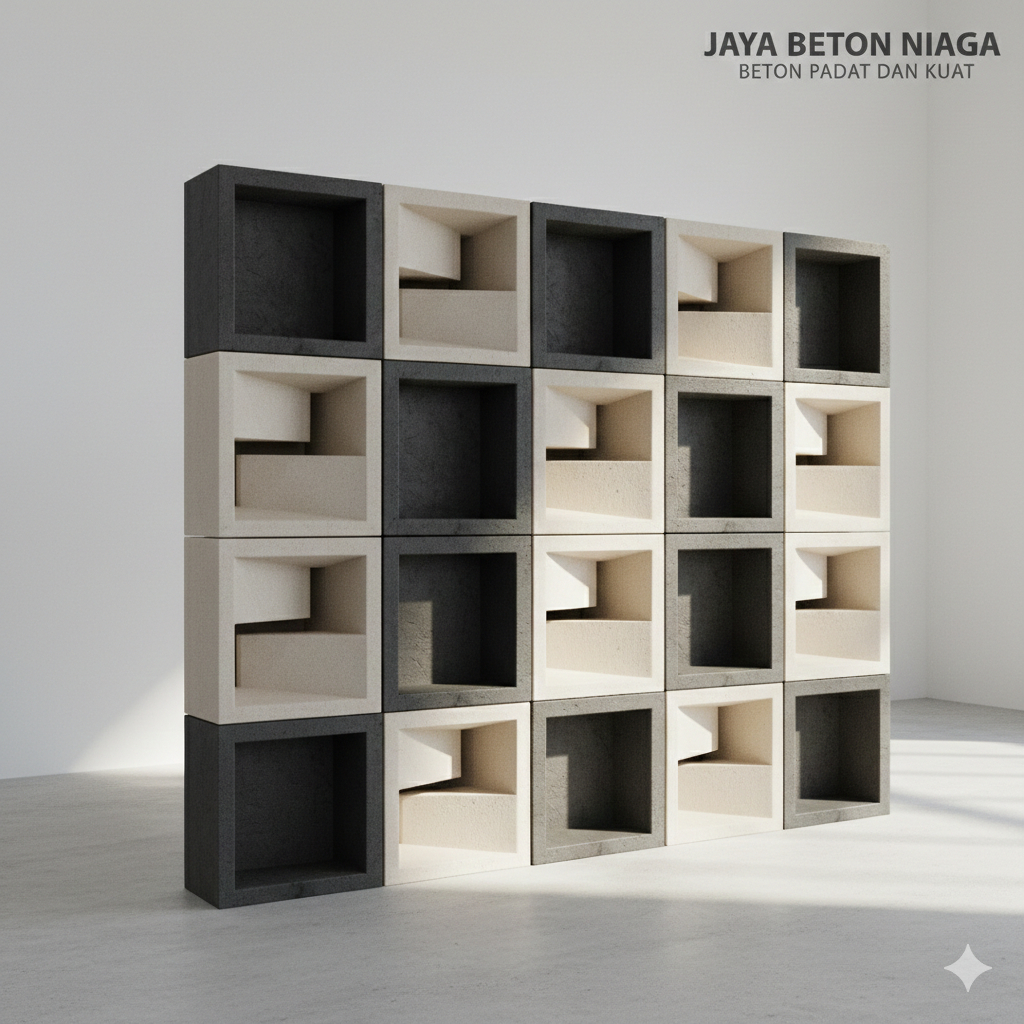 JAYA BETON NIAGA - Roster Beton Minimalis - Loster Beton Minimalis, Model Best Seller, Ukuran 20 x 2