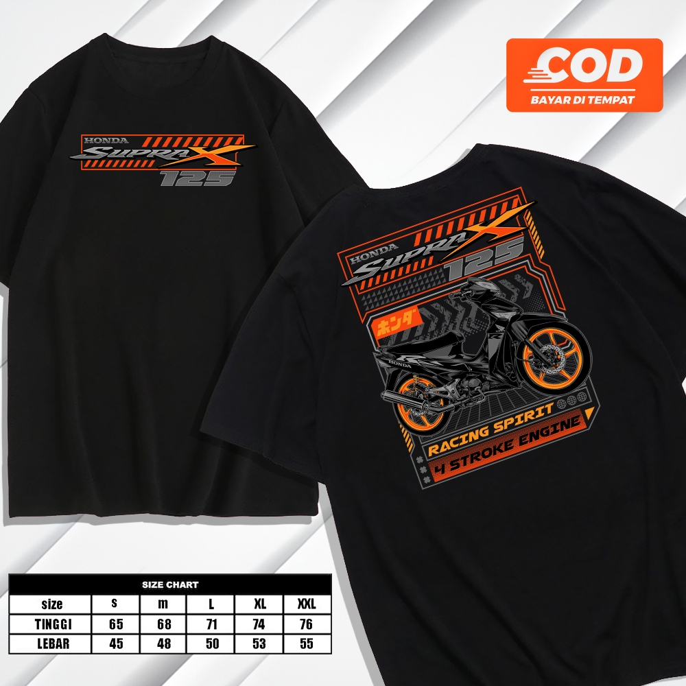 KENZIO KAOS - Kaos Motor Supra X 125 Racing Spirit Supra X Baju Supra X