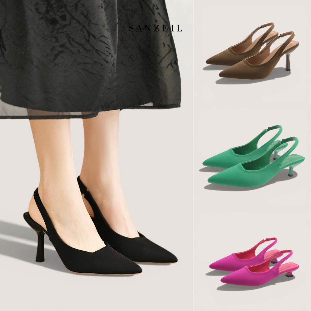 SANZEIL RARA Sandal Heels 3cm 5cm 7cm & 9cm Size 36-41 Elegan Wanita 9988