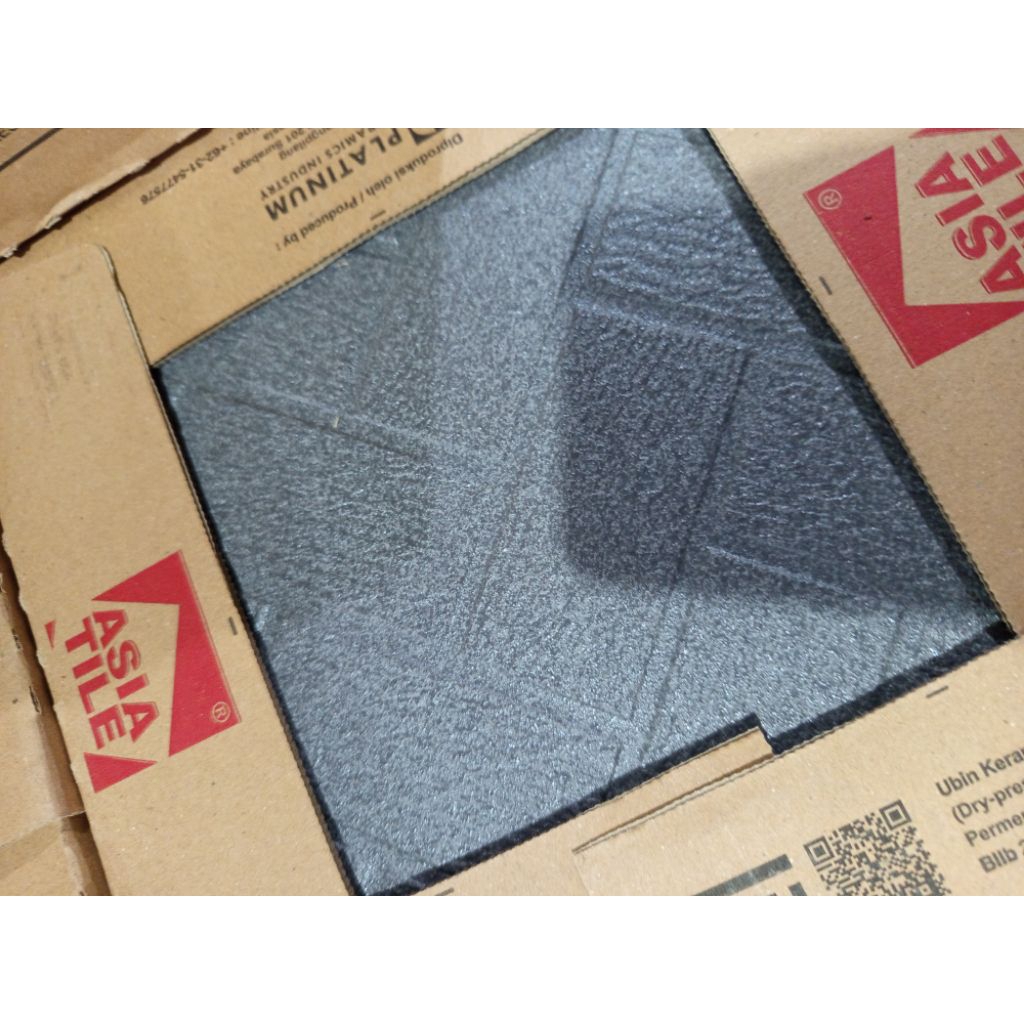 keramik lantai minimalis 25x25 cm Galaxy black matte ( Asia tile )