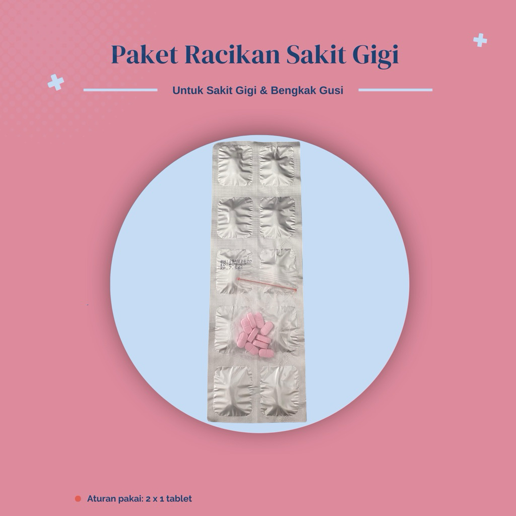 Paket Racikan Obat Sakit Gigi Bengkak Gusi
