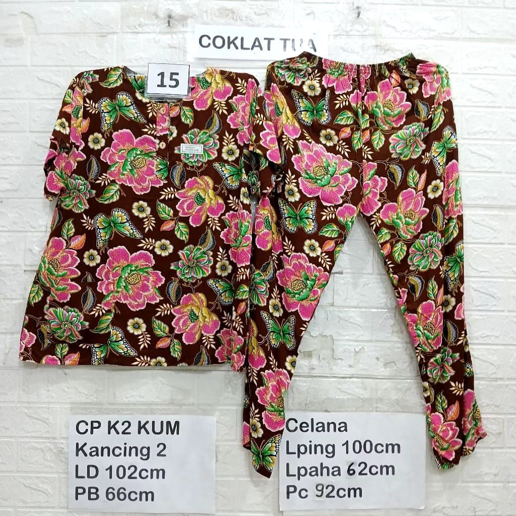 Setelan Kencana Ungu Premium Asli Original Murah Babydoll Jumbo Kekinian Celana Panjang Set Baju Tid