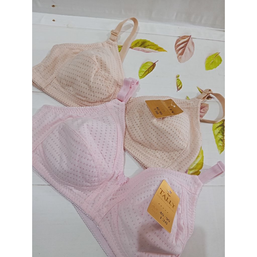 Bra underware merk tally tanpa kawat (ukuran 40 dan 42)