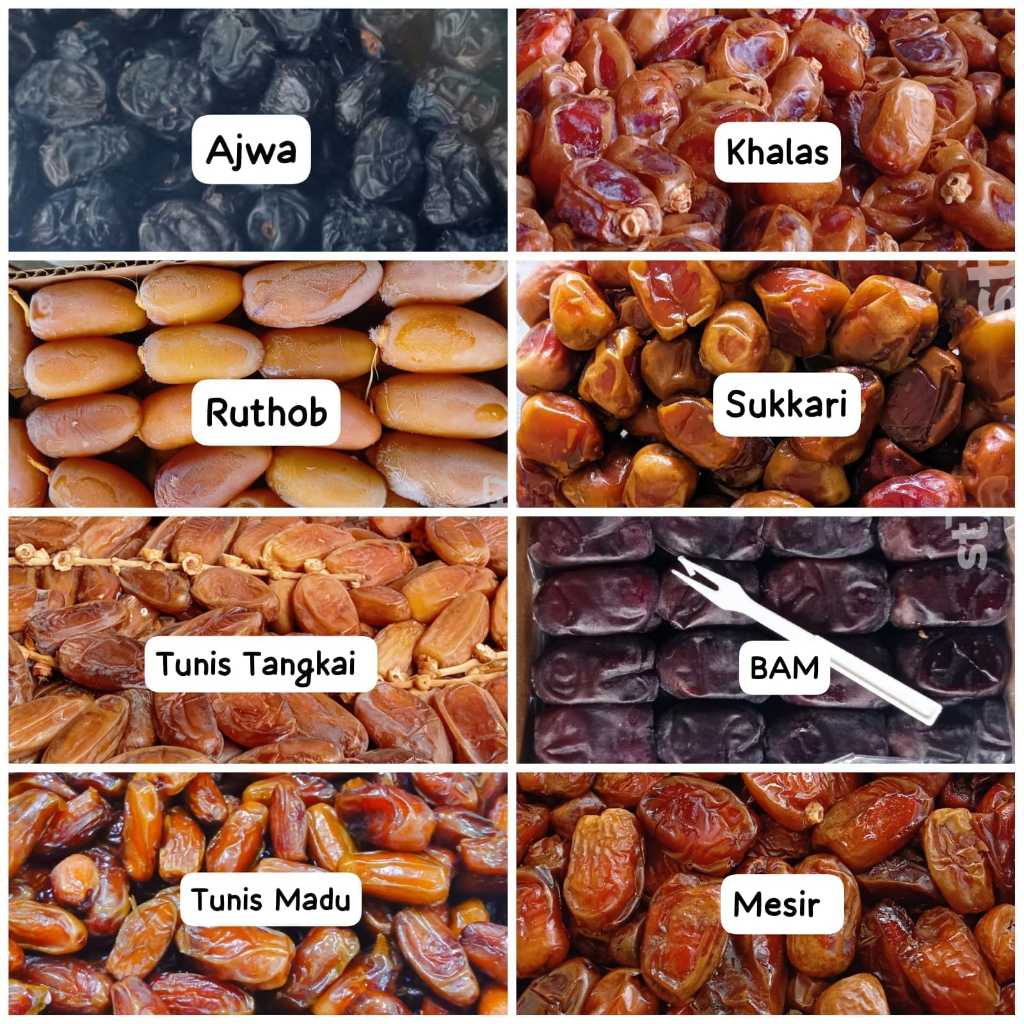 Kurma Sukari Al Qassim Qoswa - Kurma Original Enak Legit 500 gr, 800 gr, dan 1kg