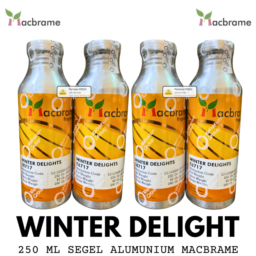 Bibit Parfum WINTER DELIGHT ( 250 ML SEGEL Alumunium ) MACBRAME