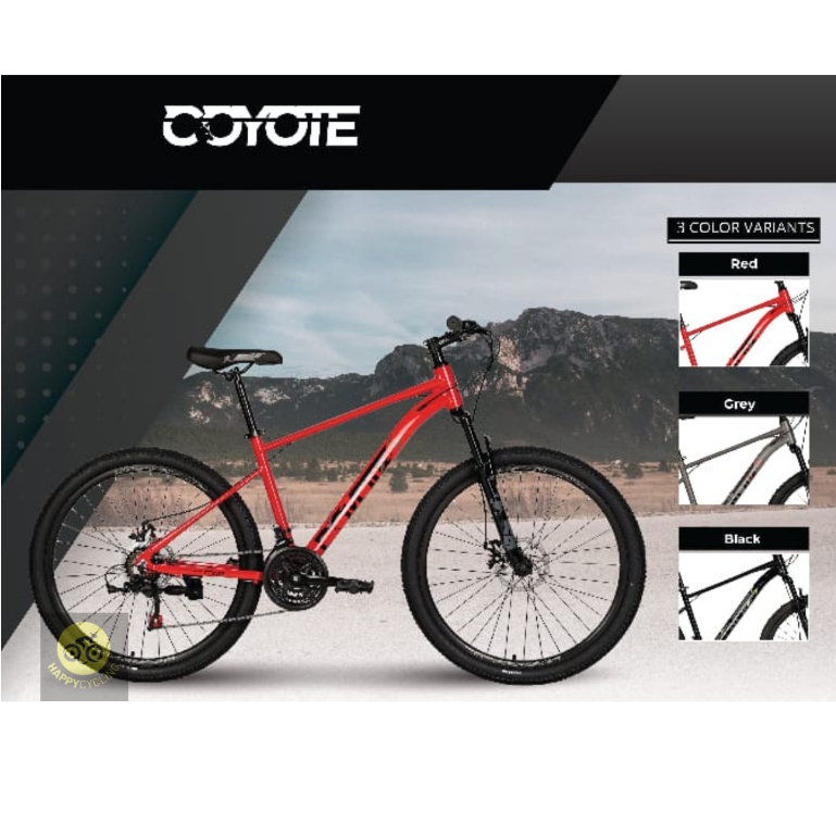 Fullbike Sepeda Gunung MTB 26 Coyote MTB Alloy SPY 26 Inch Happy Cycling