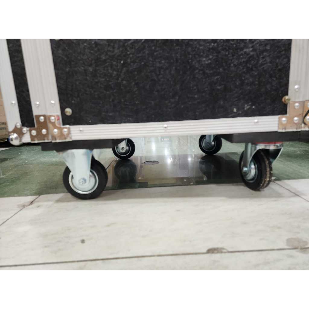 Box Hardcase Rack 16U / 16 U – BAHAN KAYU hitam fiberglass untuk sound system