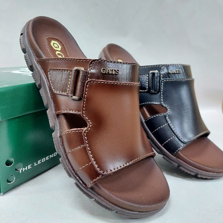 Sandal Pria GATS - LG 113 - Sandal Kulit Terbaru GATS - Sandal Kulit Pria