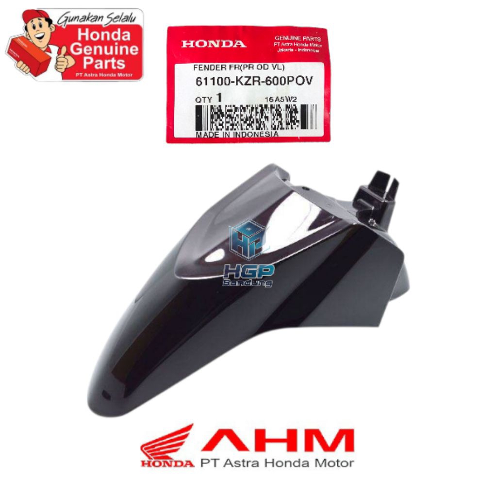 61100-KZR-600POV Fender Front Spakbor Slebor Depan Vario 125 Old Vario Techno 125 Fi Hitam Ungu Viol