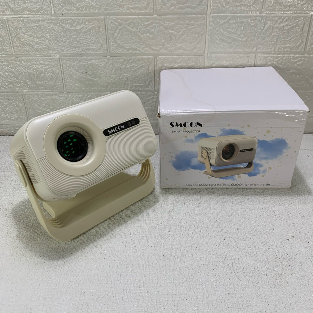 Smart Mini Android Projector Portable SMOON 480 ULTRA FULL HD 1080p Second Berkualitas Proyektor