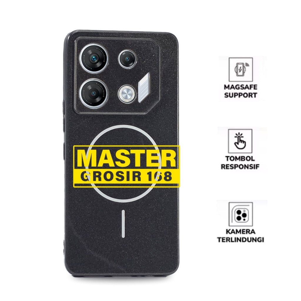 CASE MAGSAFE INFINIX GT 10 PRO INFINIX GT 20 PRO CASE MAGSAFE BLACK GLOSSY MAGNETIC MAGSAFE MAG-12  