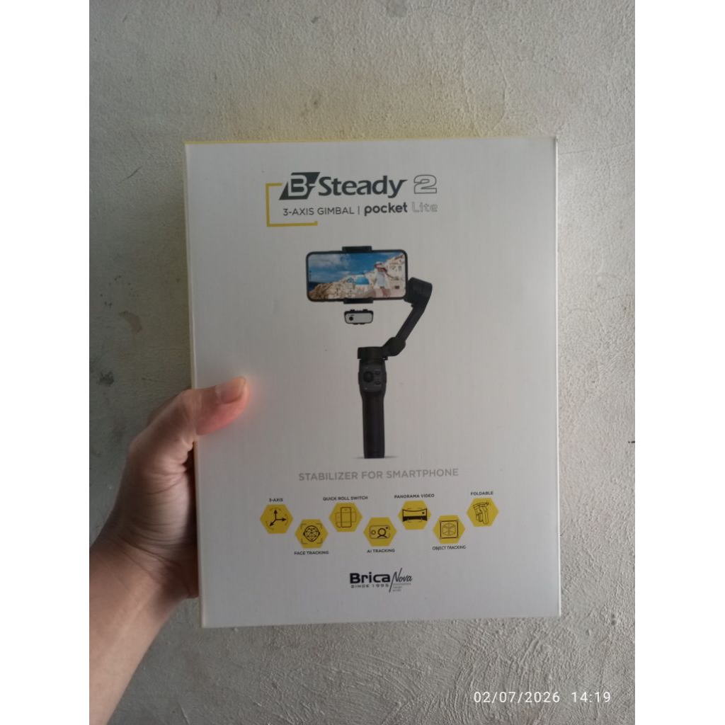 Gimbal Stabilizer Smartphone Brica B-Steady 2 Pocket Lite SECOND LIKE NEW