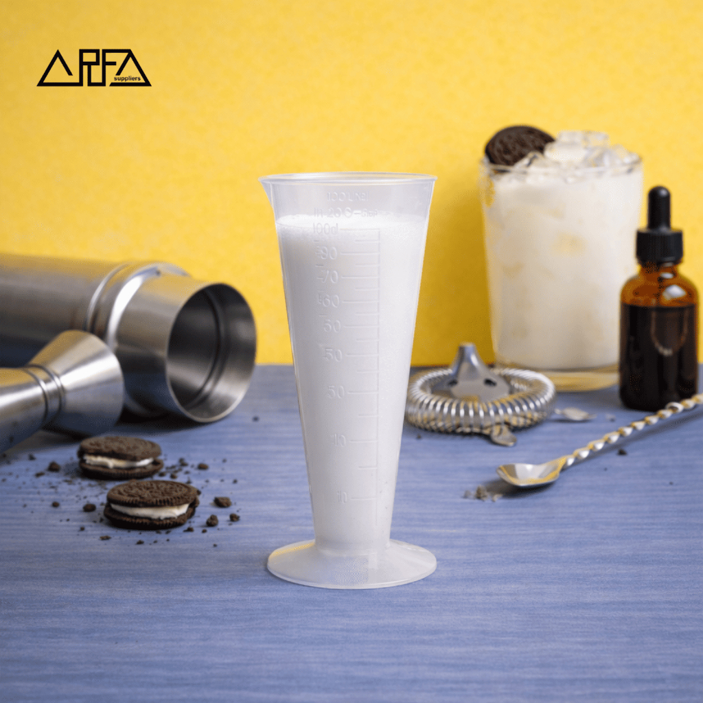 BR10 Jigger Plastik 100ml One Two Cups