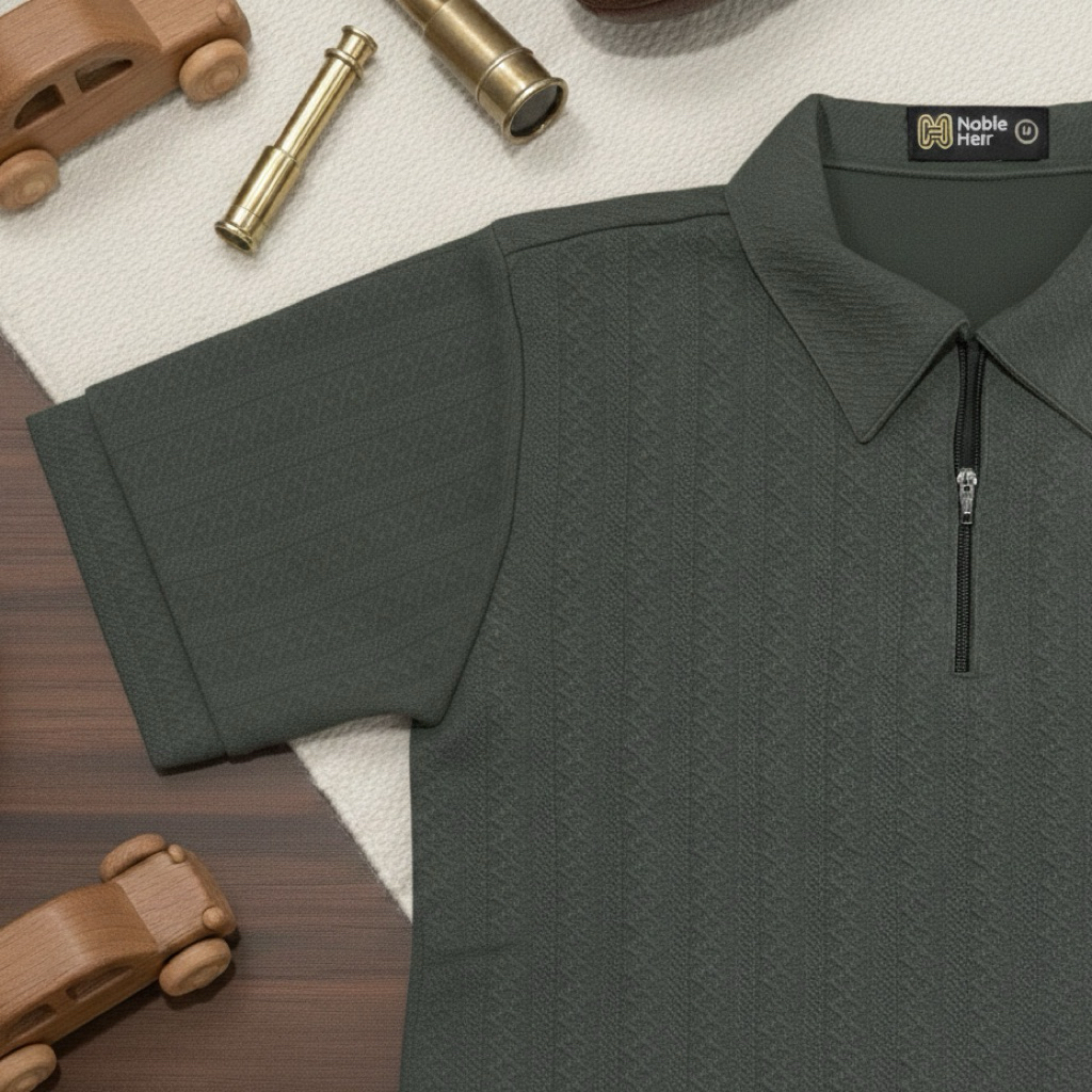 NOBLE HEIR - Valour Polo Knit | Kaos Polo Anak Laki-Laki Berkerah | Kaos Polo Knit Anak