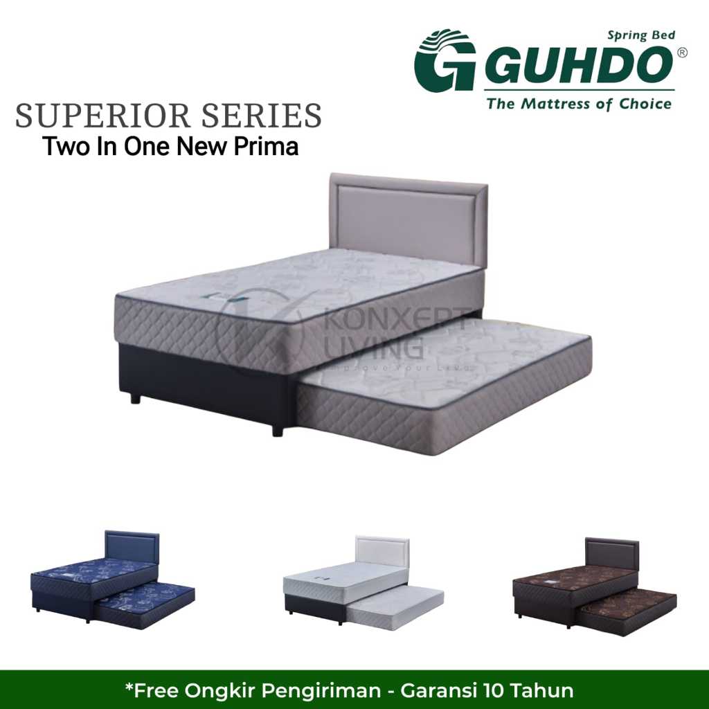 Kasur Springbed Guhdo Superior Series 2 in 1 New Prima Ukuran 90x200 100x200 120x200 140x200 160x200