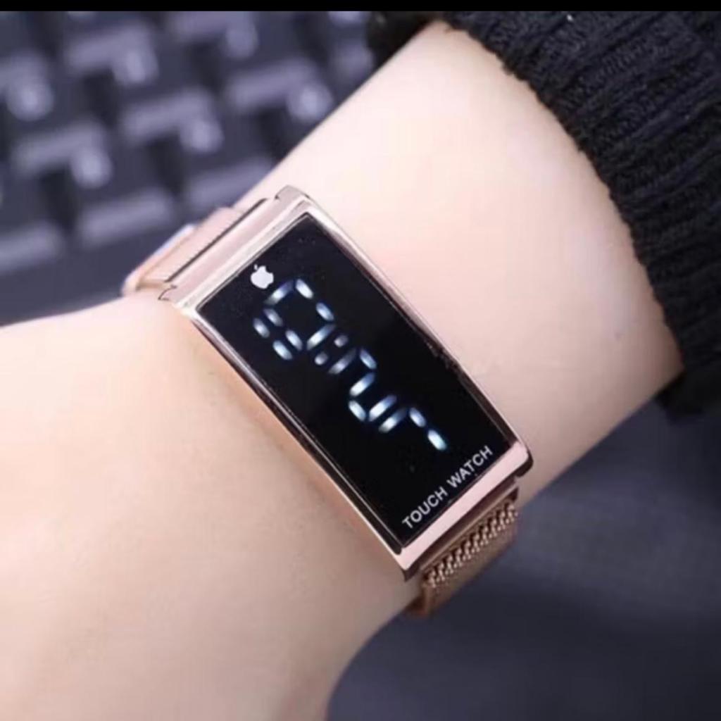 JAM TANGAN WANITA TOUCH PASIR MAGNET DIGITAL FASHION JAM MAGNET RANTAI JAM TANGAN ANALOG IMPORT