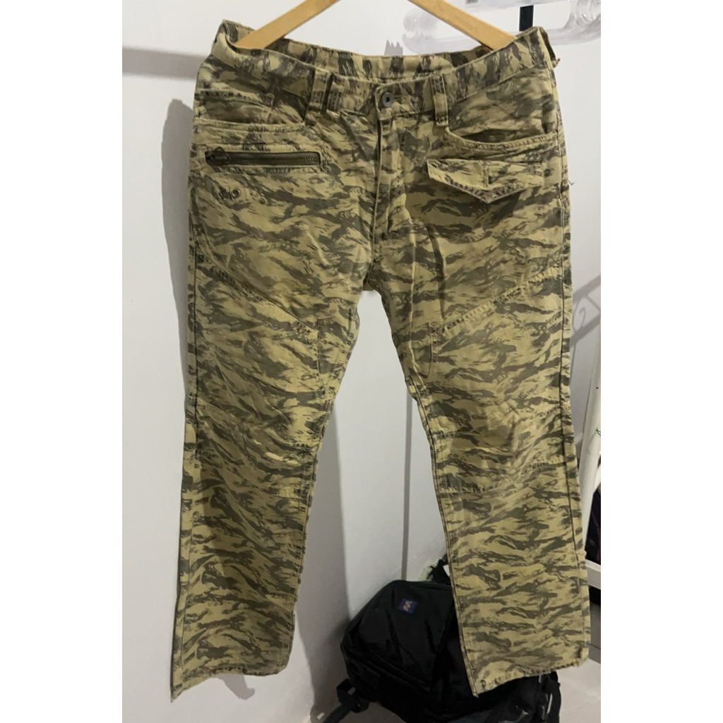 celana pria jeans avirex loreng vintage