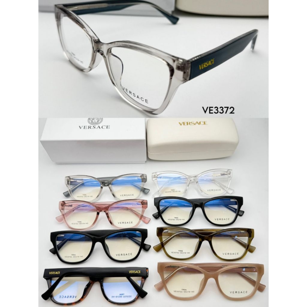 Frame kacamata kotak cat eye Versace