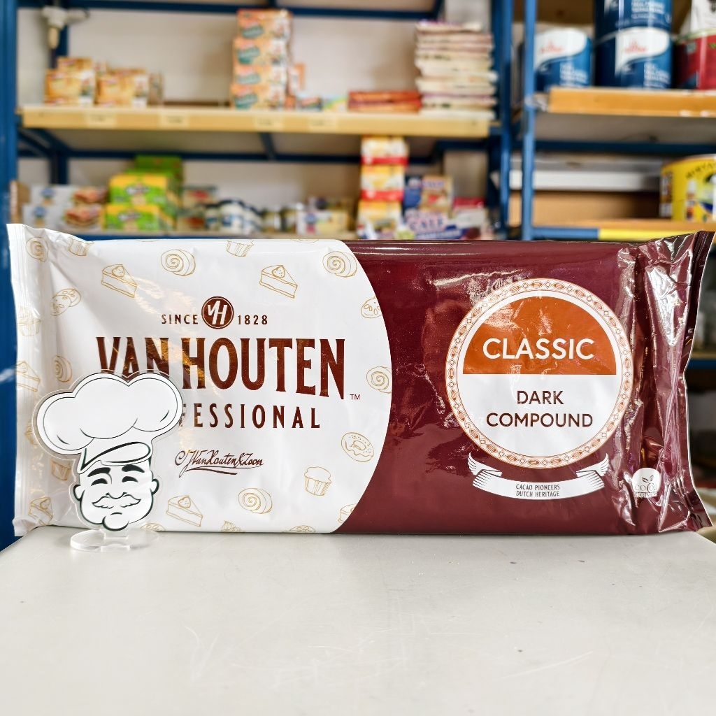 Van Houten Dark Compound 1Kg / Dark Coklat VanHouten / Coklat Batang Van Houten