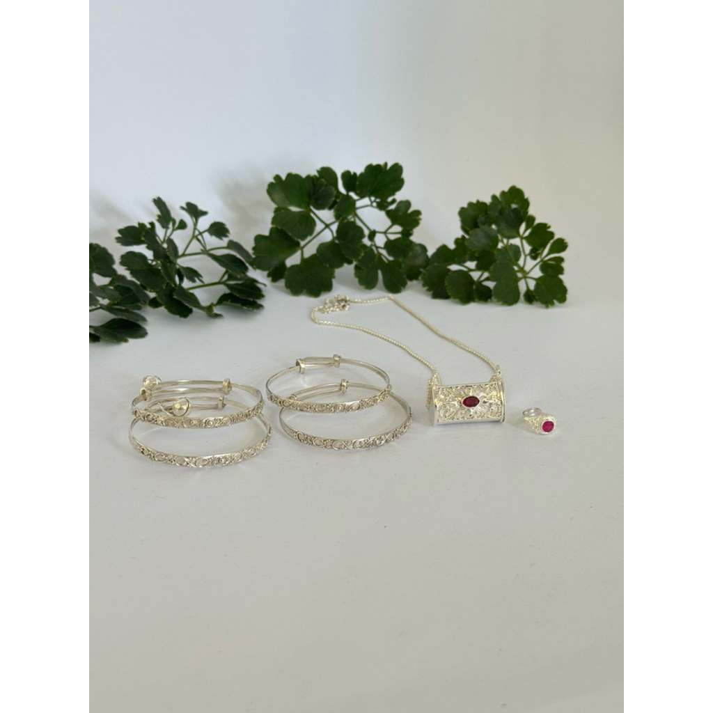 Set 3 Bulanan Perak Bayi