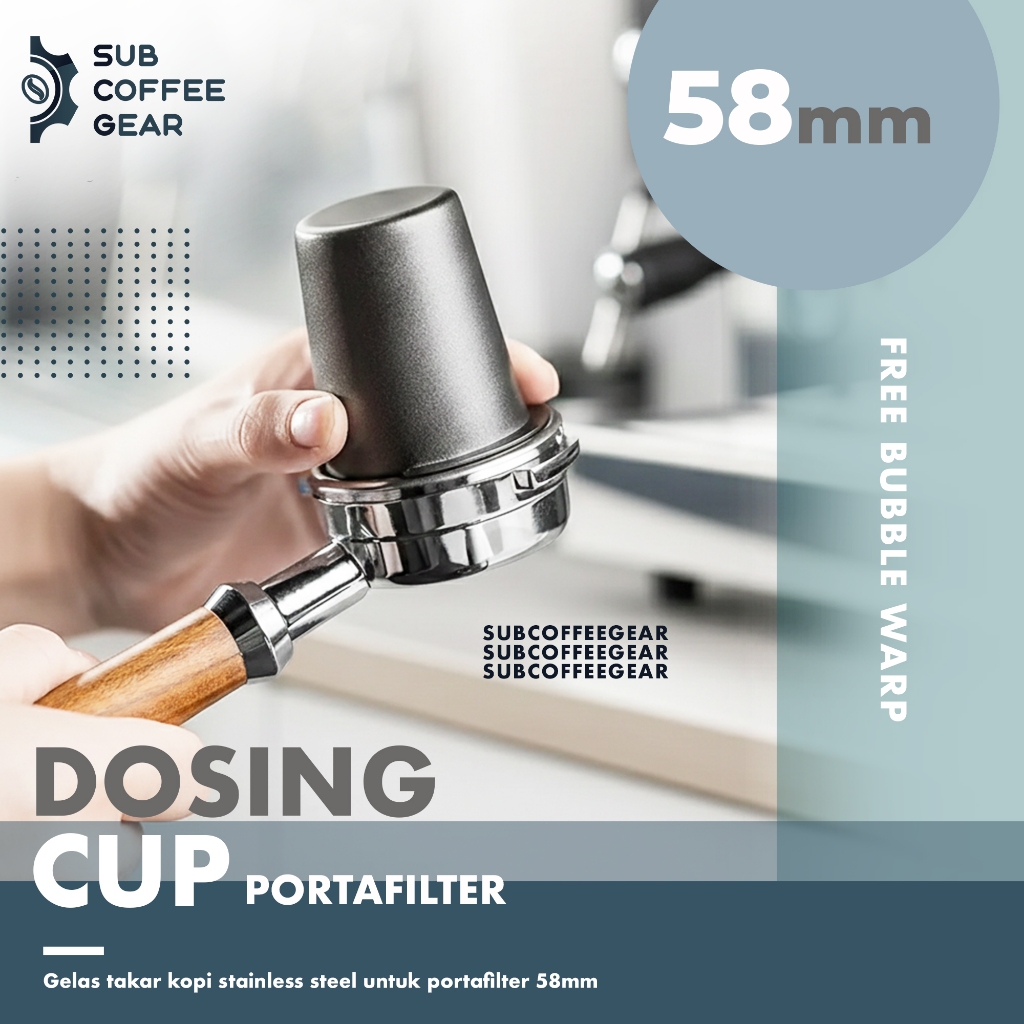 COFFEE DOSING CUP ESPRESSO PORTAFILTER 58MM DOSER CUP BLACK DOSING RING DOSER RING COFFEE FUNNEL GRI